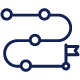 Icon representing end-to-end development