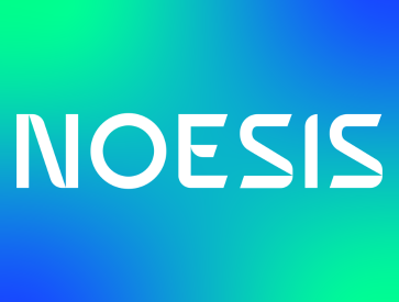 White Noesis Logo with gradient background